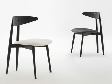 TÈ - Ash chair with integrated cushion by Désirée divani - view 2